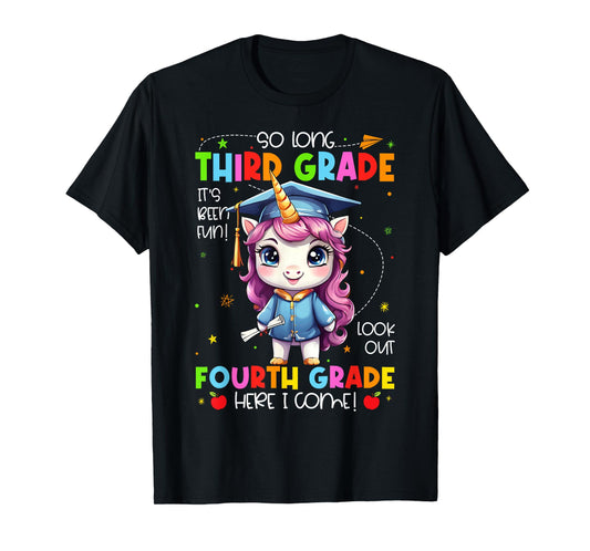 Unicorn So Long 3rd Grade Graduation Last Day Of School T-Shirt