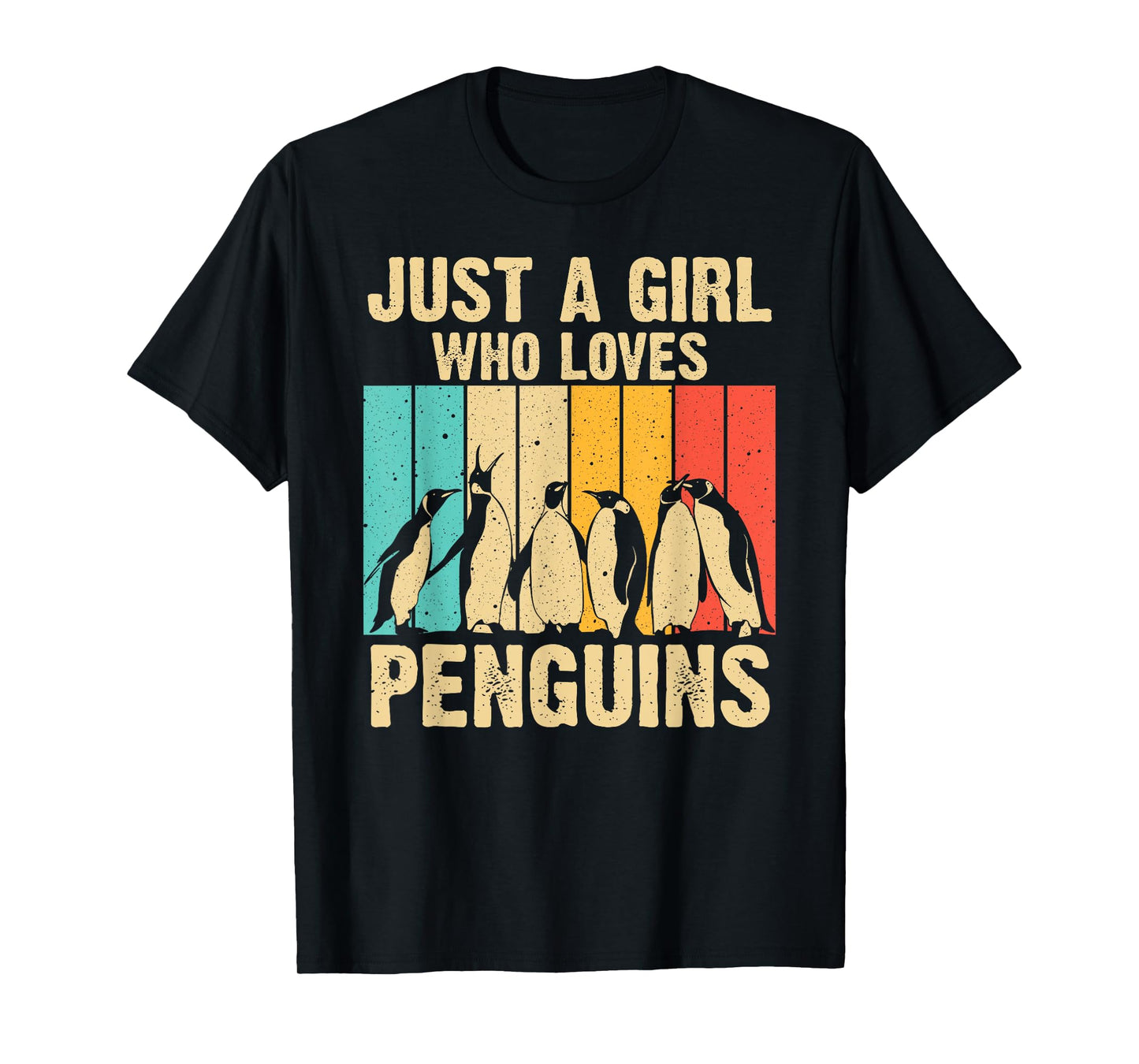 Cute Penguin Art Women Girls Kids Zoologist Penguin Lovers T-Shirt