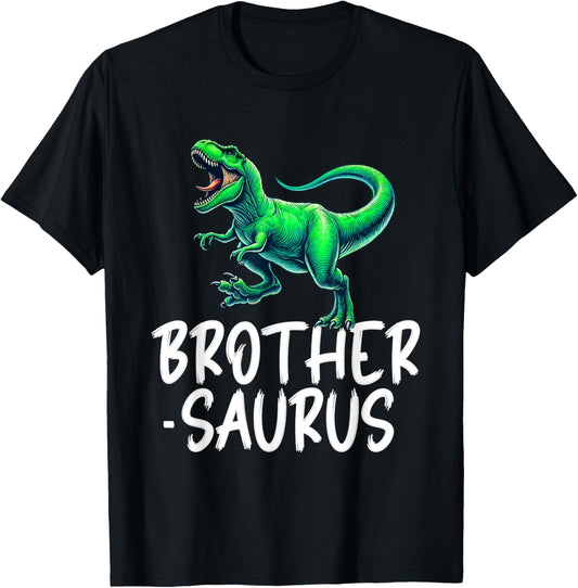 Brothersaurus T Rex Dinosaur Brother Birthday Party Dino T-Shirt
