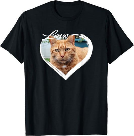 Love Orange Tabby Ginger Cat Kitten I Love My Ginger Cat T-Shirt