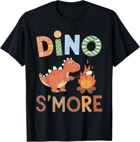 Dino S'more Dinosaur Trex Camping Smores Kawaii S'mores T-Shirt
