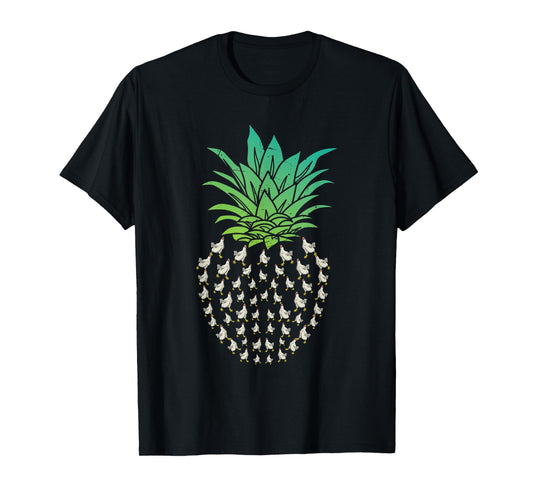 Farm Animal Bird Hen Pineapple Chicken T-Shirt