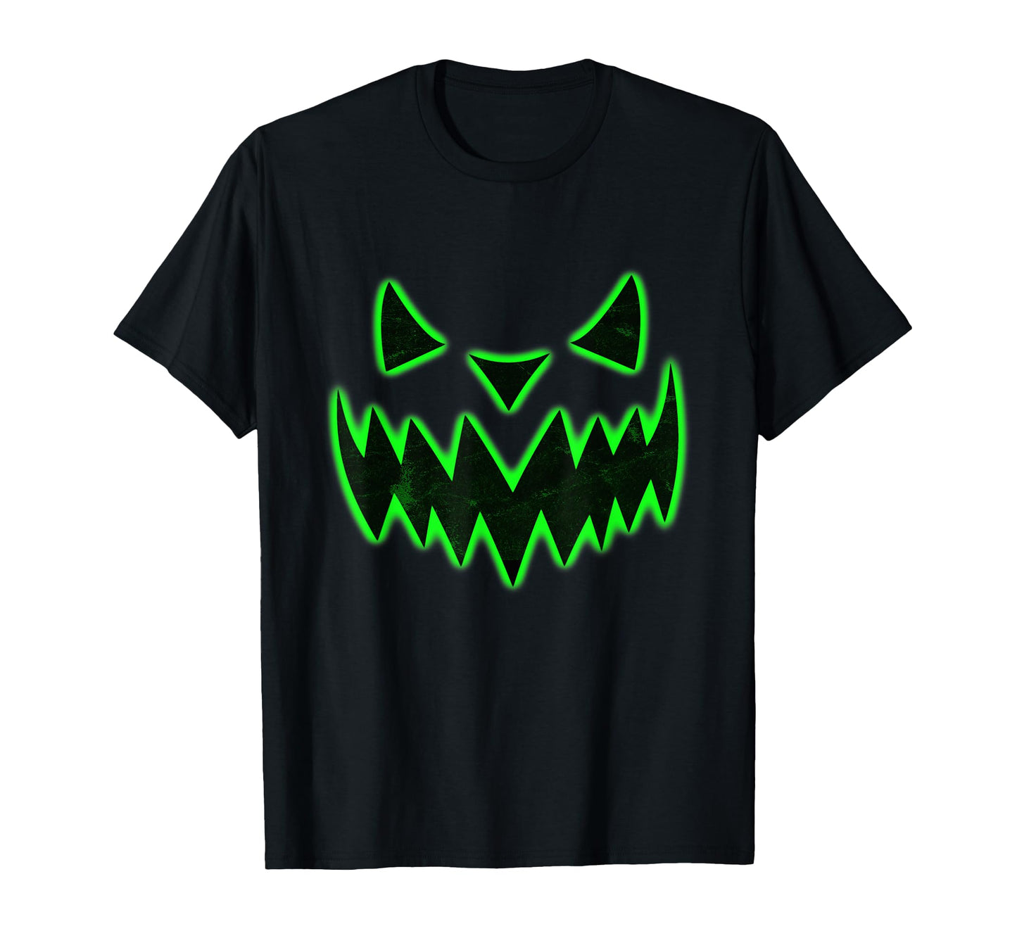 Scary green Pumpkin Halloween T-Shirt Halloween Costume Tee T-Shirt