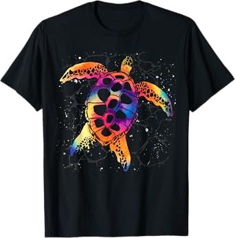 Hawaiian Sea Animal Ocean Tribal Sea Turtle T-Shirt
