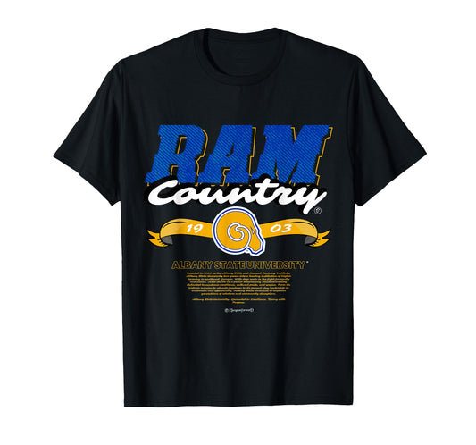 Albany State University - Ram Country - ASU Rams HBCU T-Shirt
