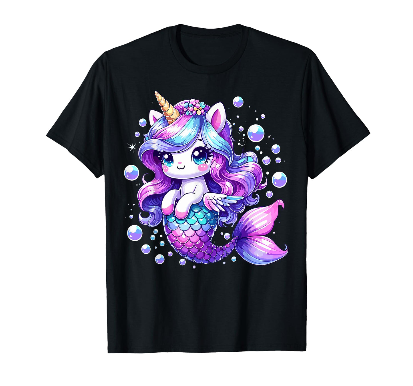 Mermaid Birthday Party Unicorn Mermicorn T-Shirt