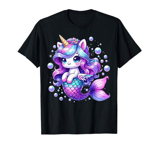 Mermaid Birthday Party Unicorn Mermicorn T-Shirt