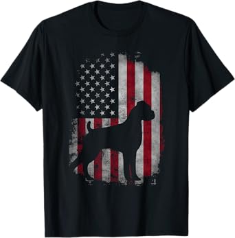 USA American Boxer Dog - Animal Dog Breeder Puppy Trainer Men Women Kids T-Shirt