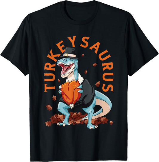 Turkeysaurus Dinosaur Trex Thanksgiving Shirt for Boys Men T-Shirt