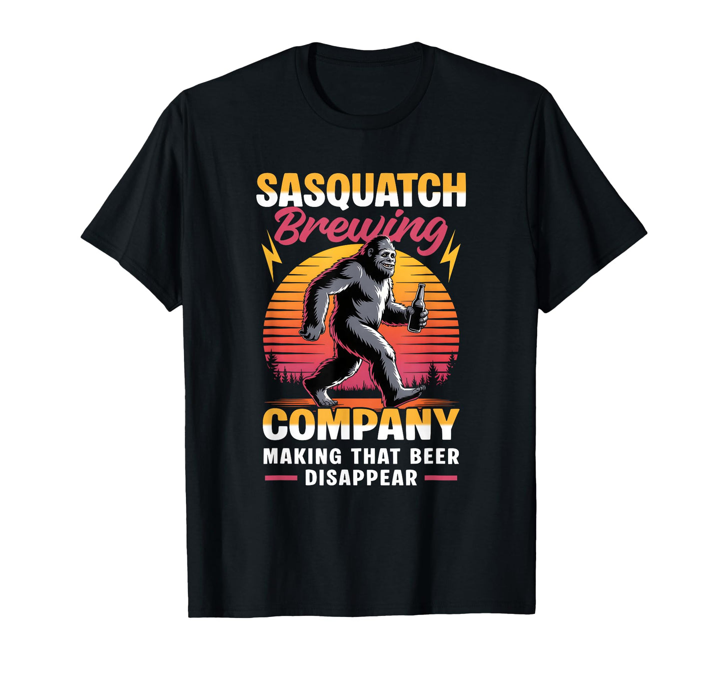 Sasquatch Brewing Company Bigfoot Making That Beer Disappear T-Shirt