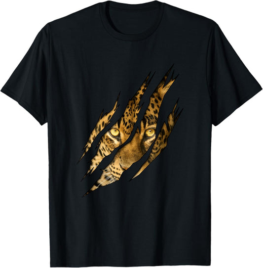 Leopard Cheetah Tiger Leopard Face Lion Cat Apparel T-Shirt