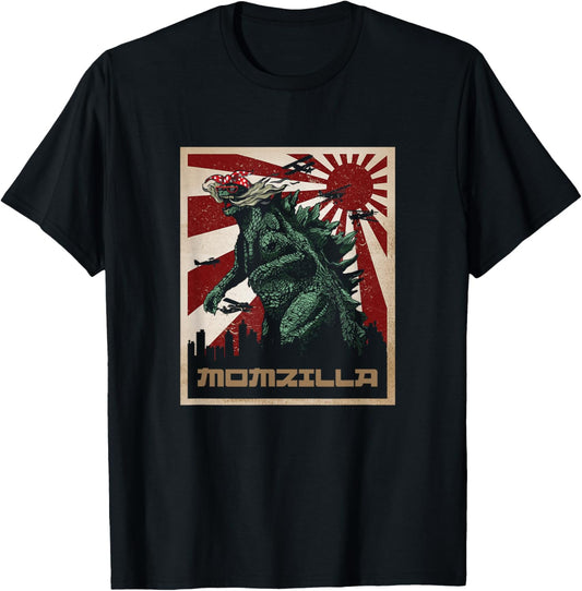 Funny Momzilla Dinosaur Momster Retro T-Shirt