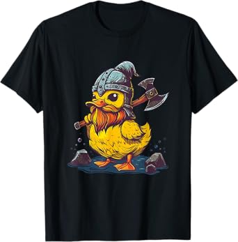 Rubber Duckie Rubber Duck Viking Duck Funny Rubber Duck T-Shirt