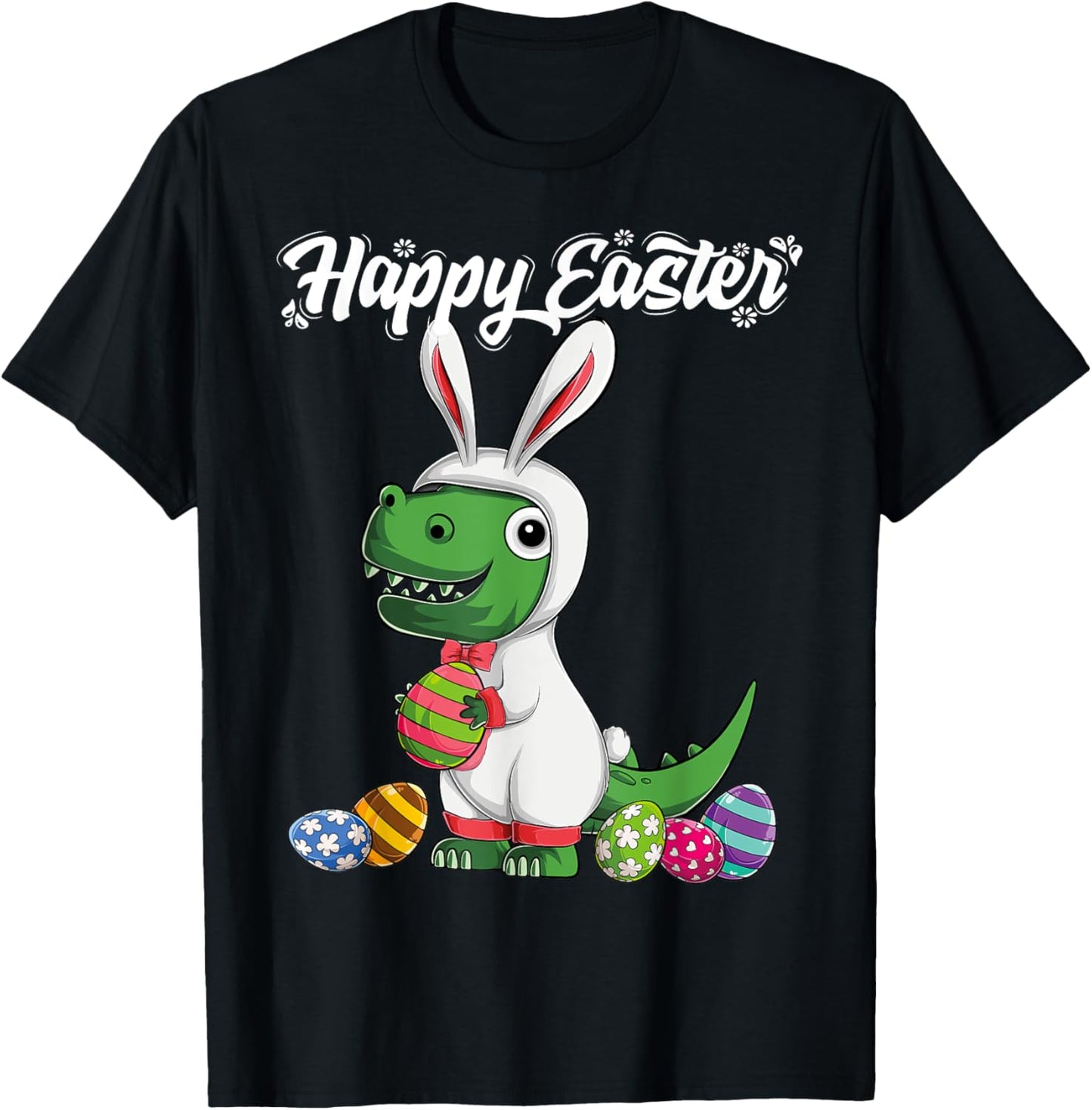 Happy Easter Egg Trex Dinosaur Bunny Costume Kids boys girls T-Shirt