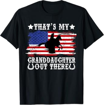 My Granddaughter Barrel Racing Grandma Of A Barrel Racer T-Shirt