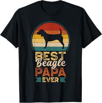 Best Beagle Papa Ever, Father's Day, Dad, Grandpa T-Shirt