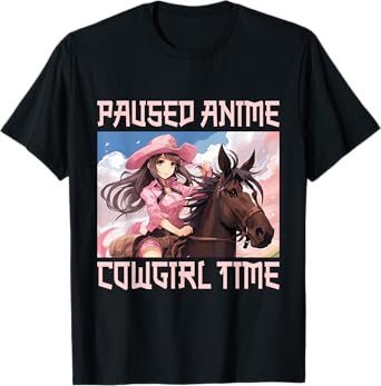 Anime Horse Cowgirl Japan Anime T-Shirt