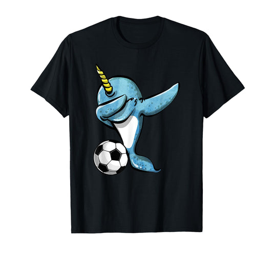 Dabbing Narwhal - Soccer Lovers Jersey Football Fans Sport T-Shirt