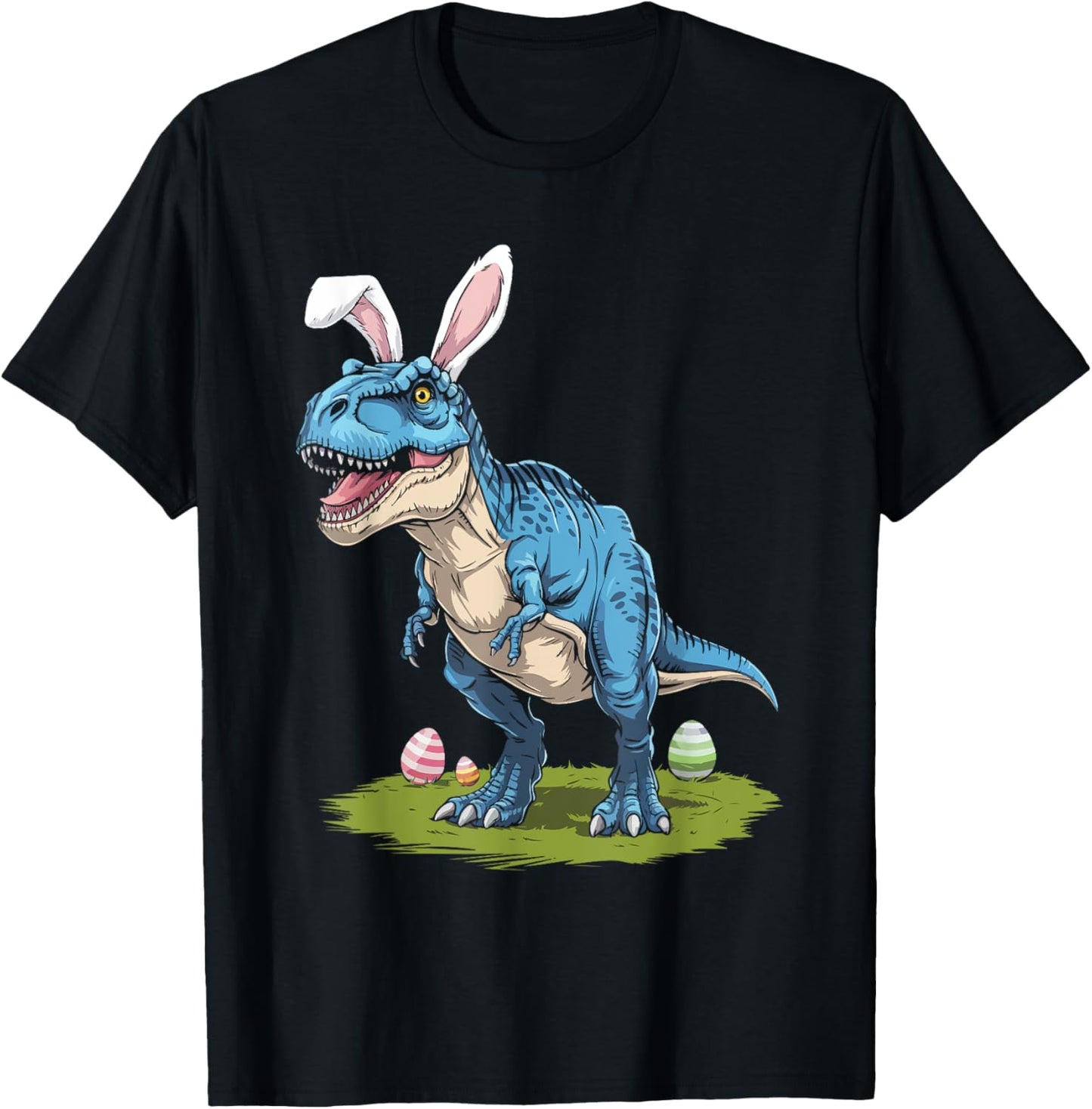 T-Rex with Bunny Ears Funny Easter Dinosaur Trex Boys Kids T-Shirt