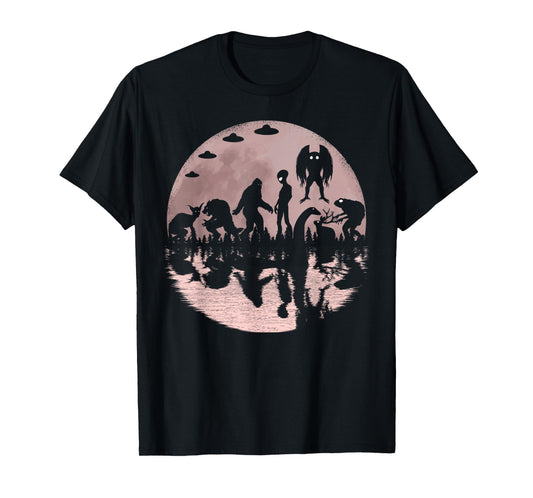 Cryptid Bigfoot Loch Ness Monster Mothman And Other Cryptids T-Shirt