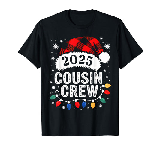 Christmas Cousin Crew 2025 Matching Xmas Family Pajama Pjs T-Shirt