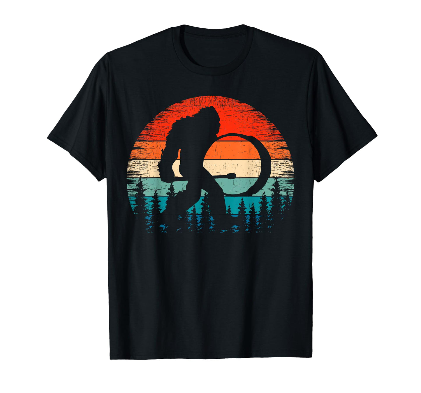 Bigfoot Drum Player Marching Band Sasquatch Bass Drummer T-Shirt