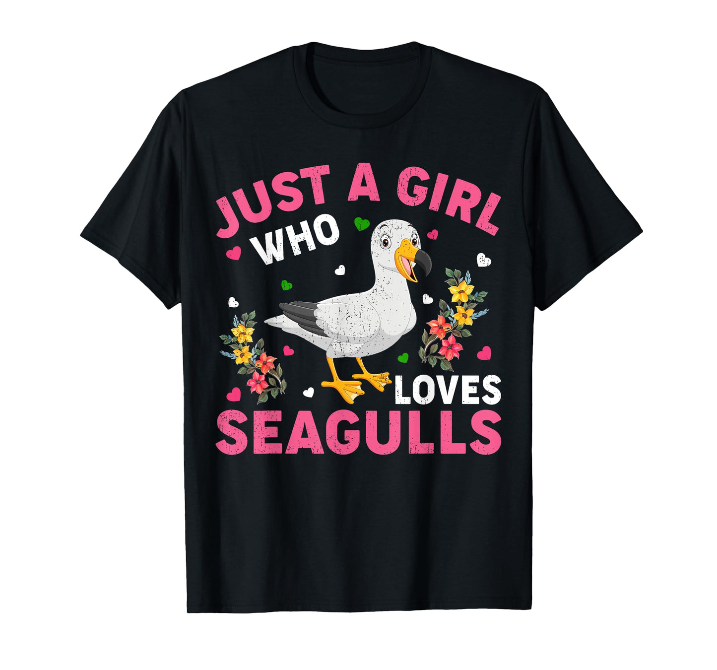 Seagull Bird Lover Just A Girl Who Loves Seagulls T-Shirt