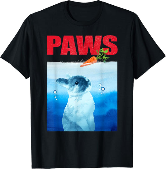 Funny Paws Bunny Rabbit Lover Bunny Parody Joke Bunny Lover T-Shirt