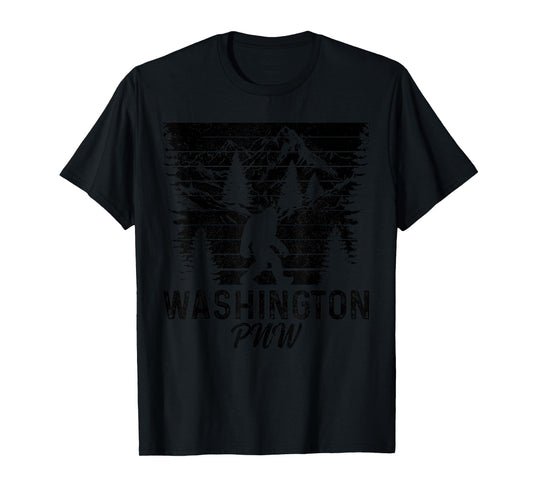 Washington PNW Bigfoot Vintage Pacific Northwest T-Shirt