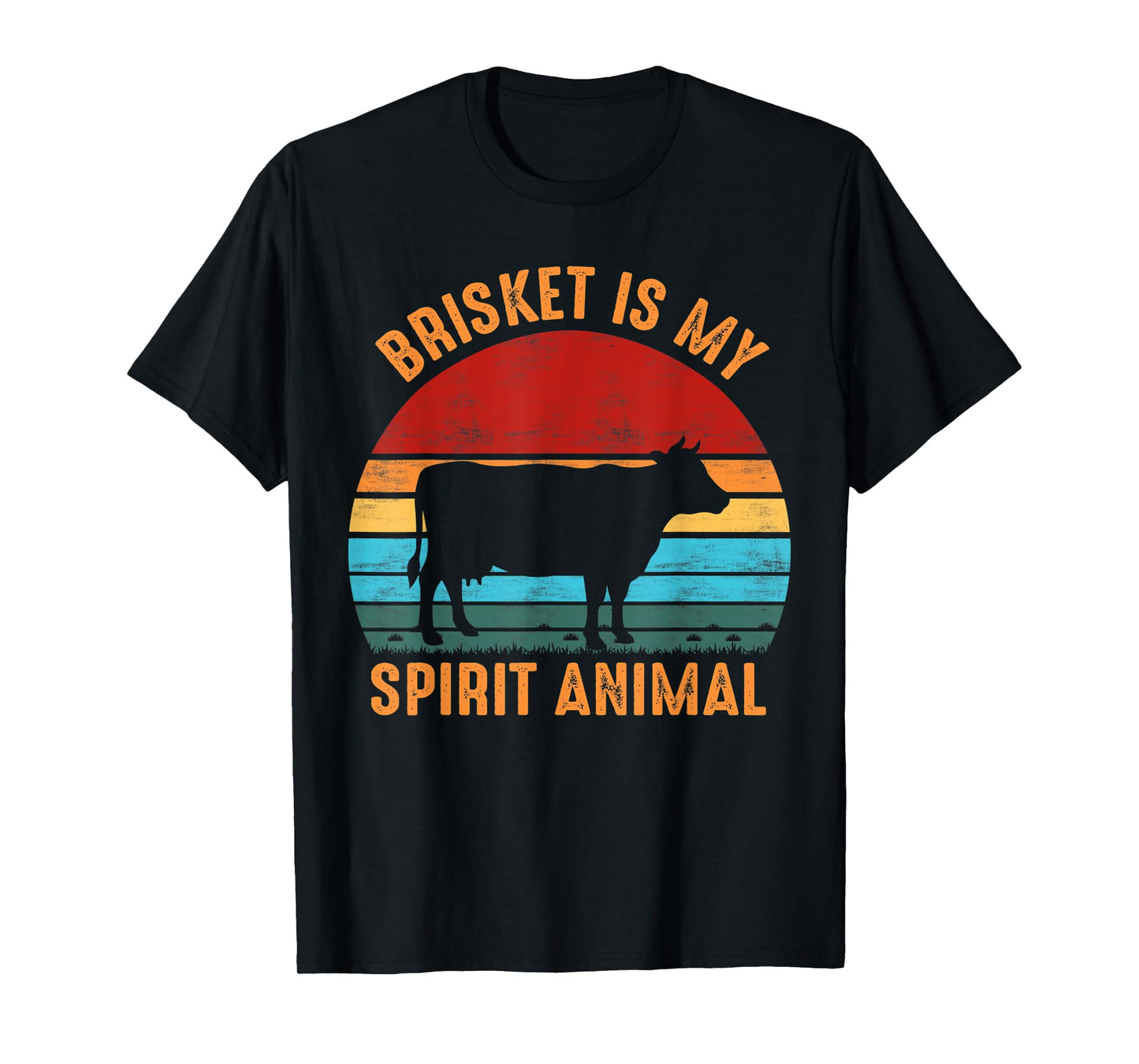Brisket Is My Spirit Animal Funny Grilling BBQ T-Shirt