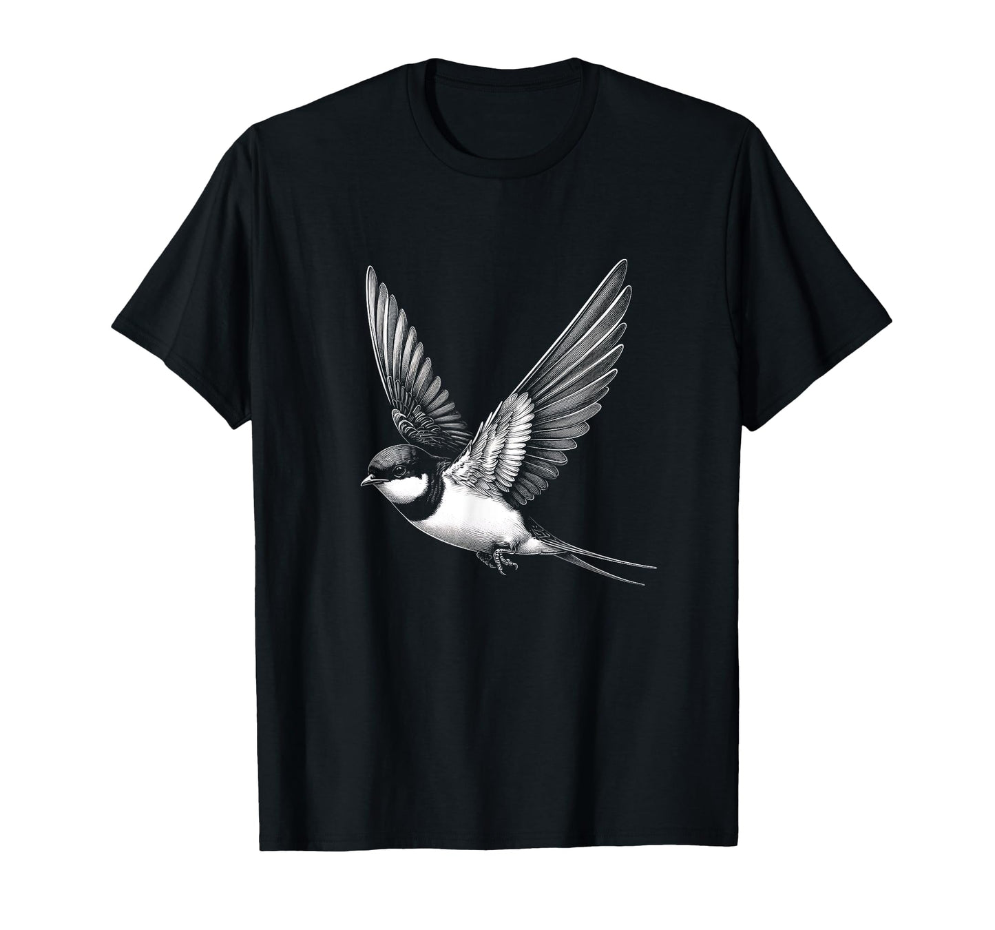 Swallow Graphic Art Bird Design T-Shirt