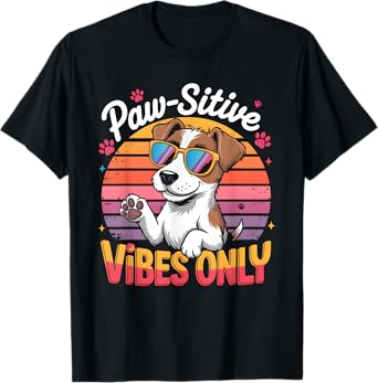 Retro Sunset Jack Russell Terrier Dog Lover T-Shirt