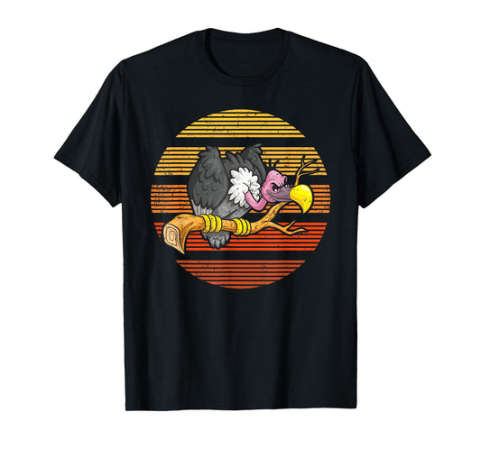 Vulture Bird Lover Gift Vintage Retro Vulture T-Shirt