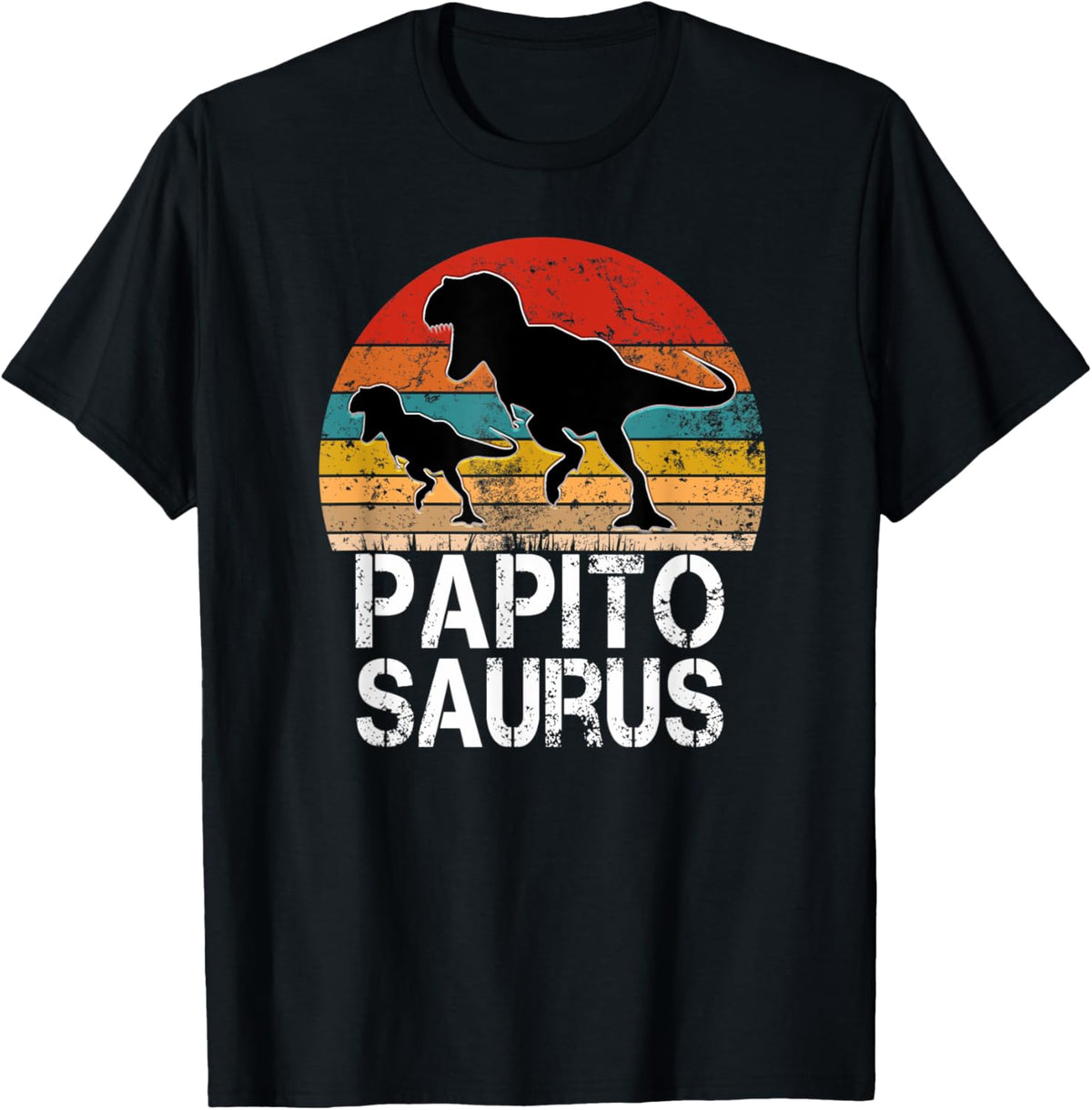 Mens Papitosaurus Spanish Daddy Funny Dinosaur T-Shirt