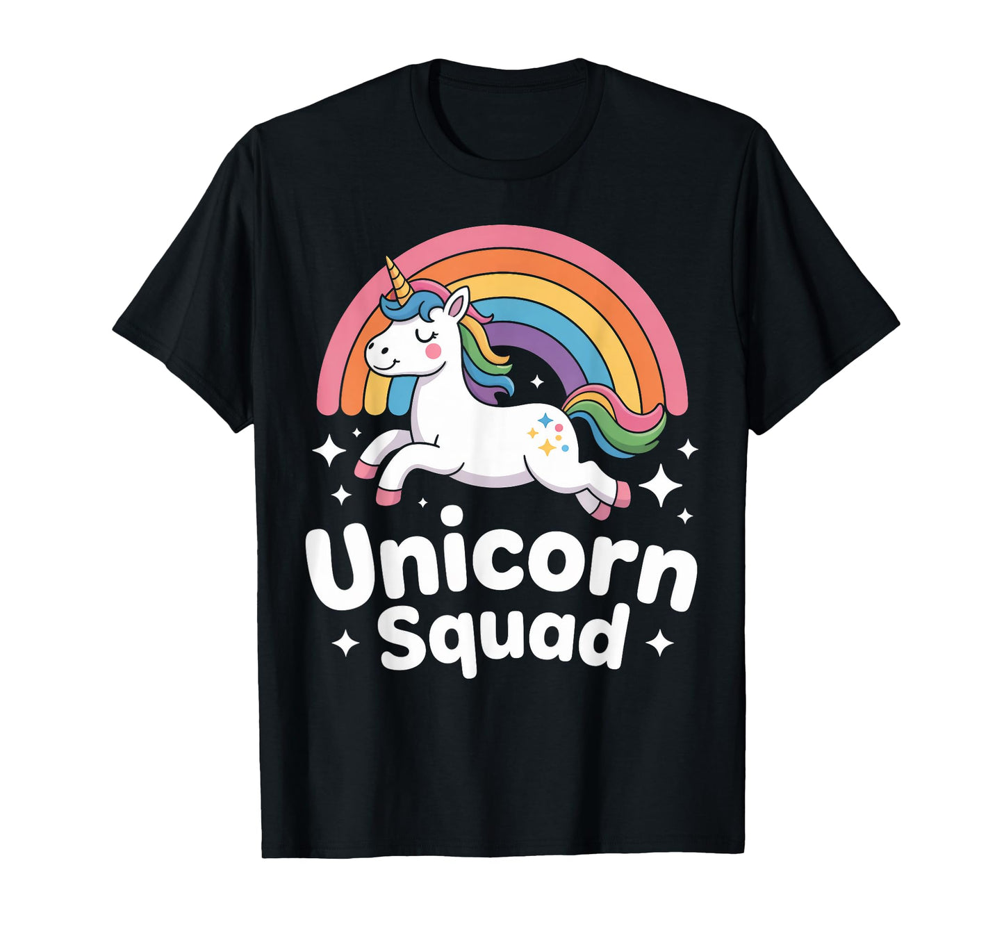 Unicorn Squad Rainbow Leaping Unicorn T-Shirt