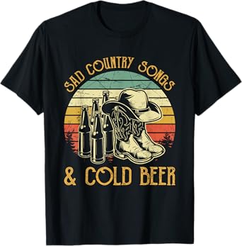 Sad Country Songs And Cold Beer T-Shirt