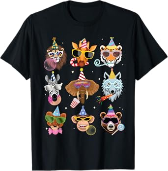 Men Women and Kids Zoo Day Wildlife Animals Birthday Parties T-Shirt