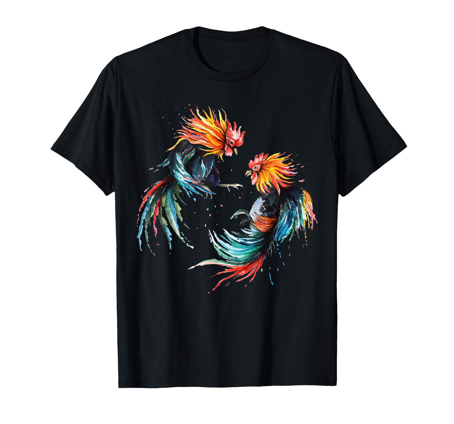 Fighting Rooster Art Chicken Chinese Zodiac Pride & Brave T-Shirt