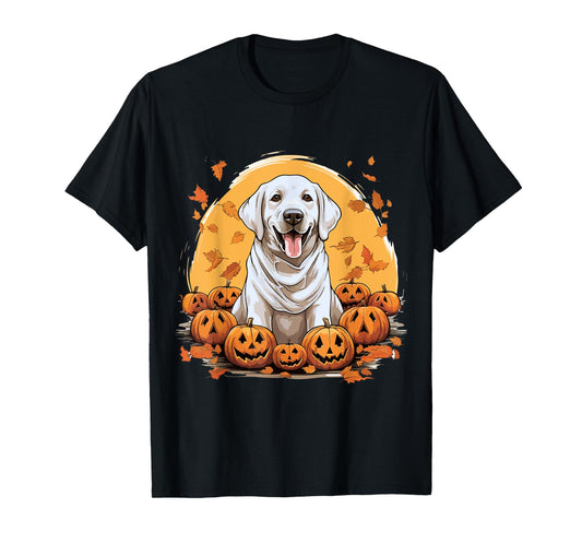 Labrador Retriever Dog Breed Pet Halloween Pumpkins T-Shirt
