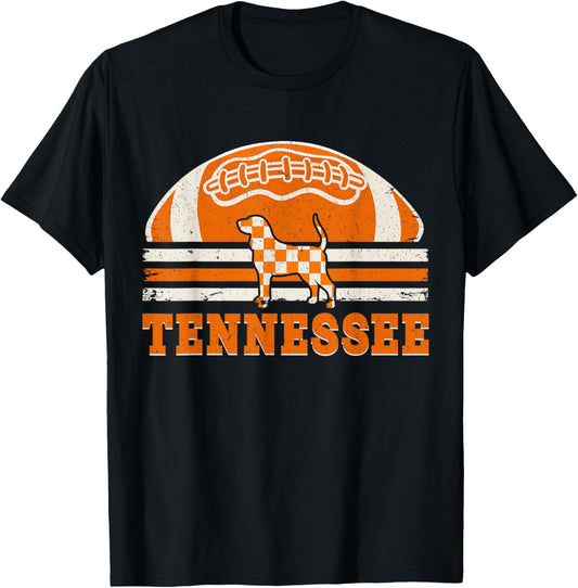 Graphic Tennessee Name Distressed Retro Styles 80s Gamedays T-Shirt