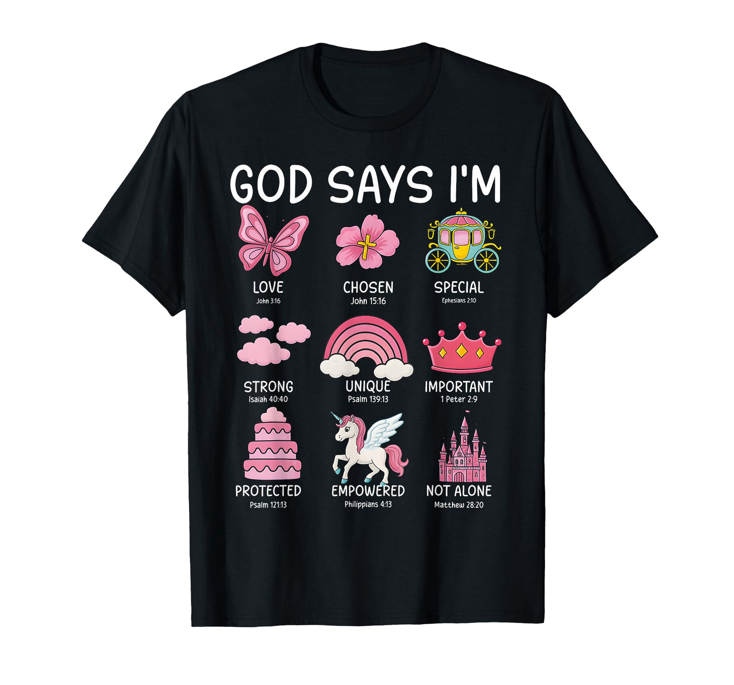 Christian God Say I Am Princess Cute Jesus Teen Girl Toddler T-Shirt