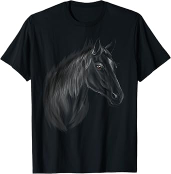 Horse Horses Black Stallion T-Shirt