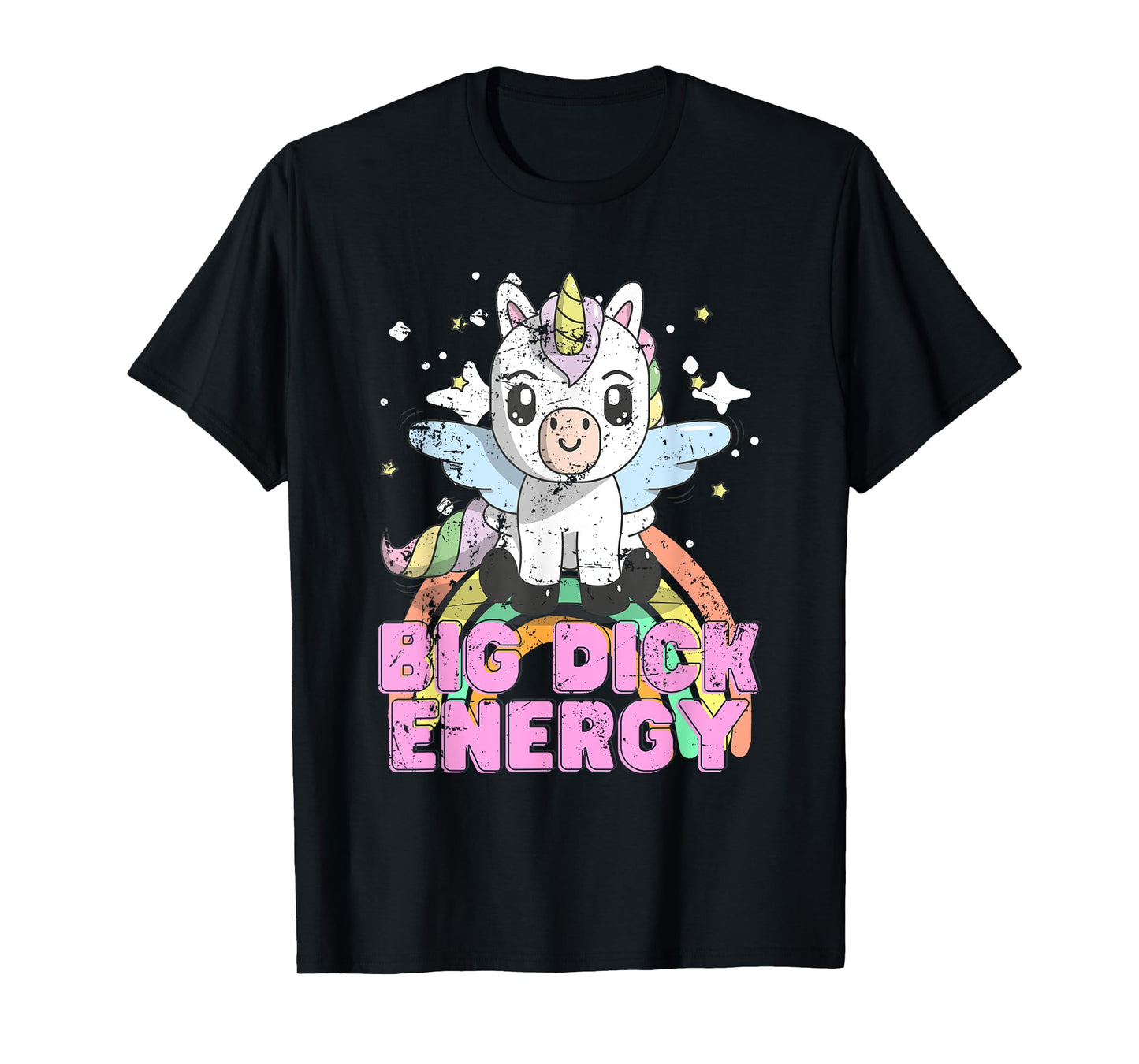 Funny Ironic Cool Unicorn Big Dick Energy Festival Anime T-Shirt