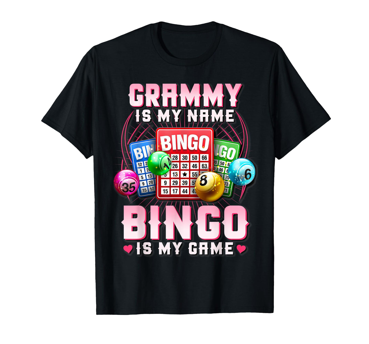 Bingo Player Grammy Is My Name Bingo Is My Game Xmas T-Shirt