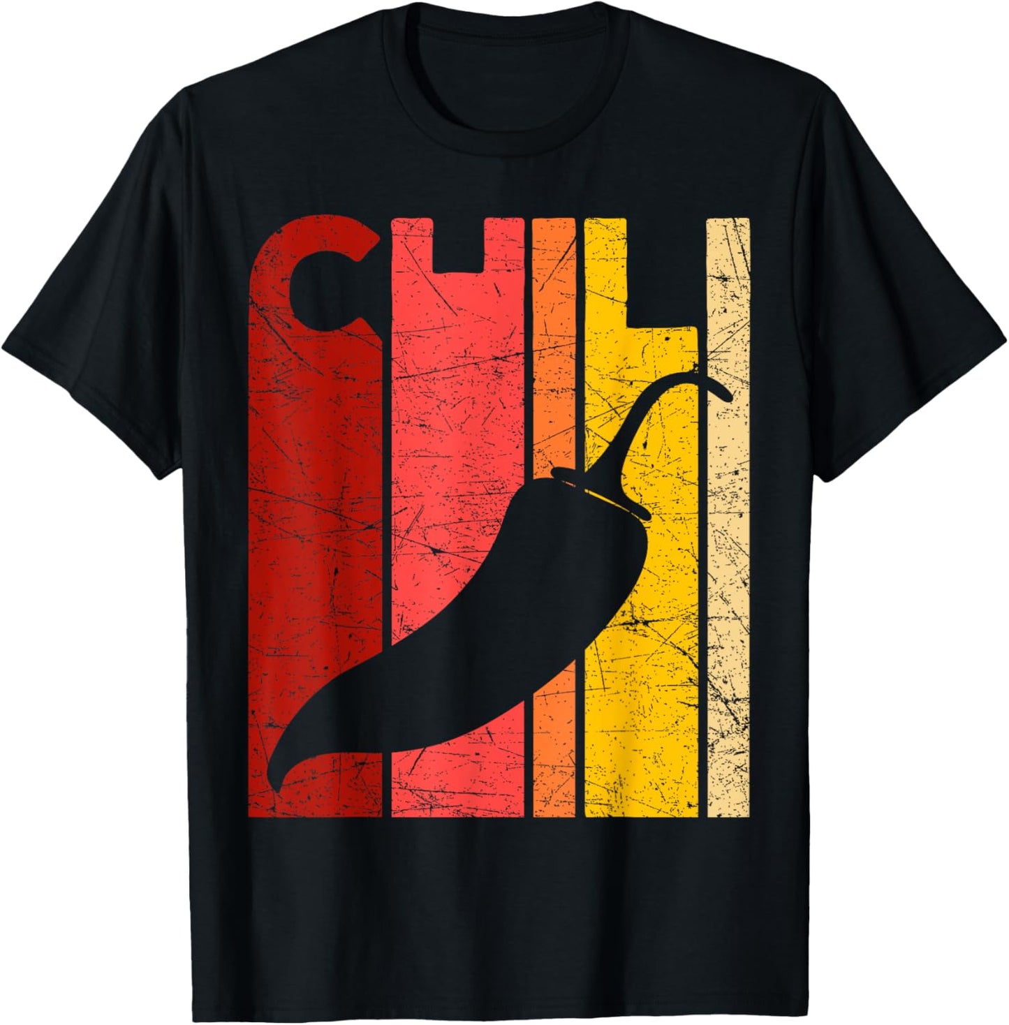 Chili Pepper Vintage Spicy Food Lover Retro Foodie T-Shirt