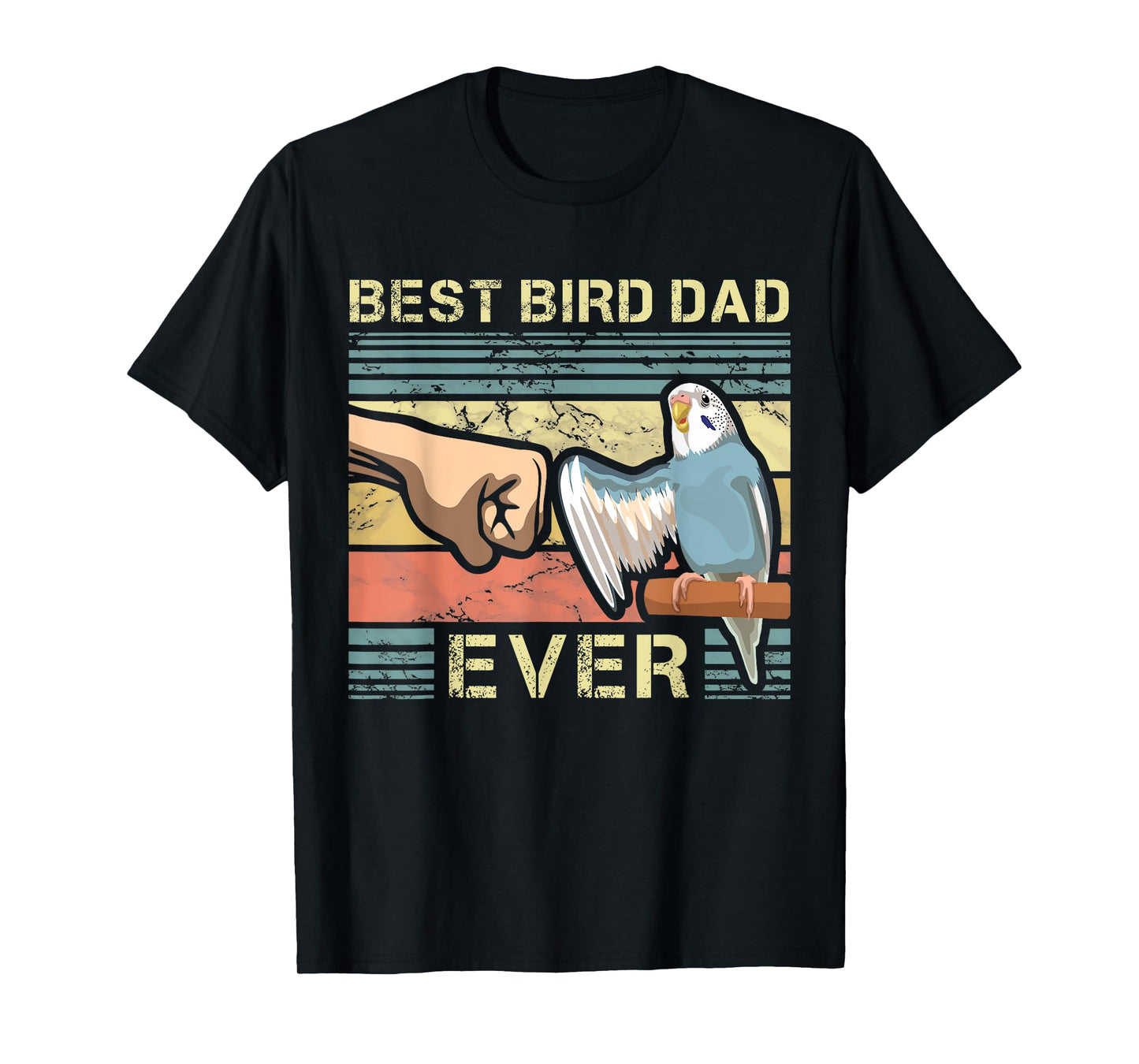 Budgie Dad Bird Lover Father Animal Enthusiast Bird Guy T-Shirt