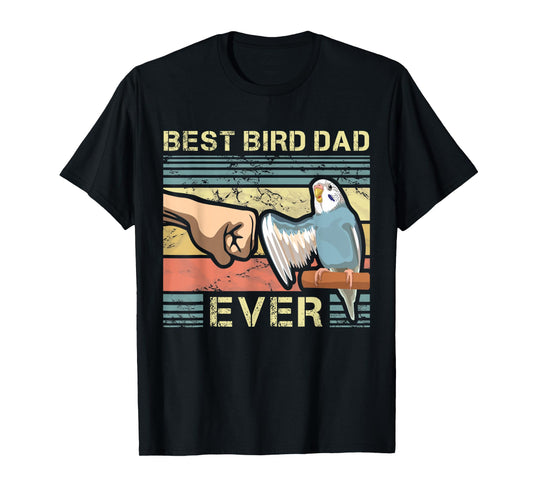 Budgie Dad Bird Lover Father Animal Enthusiast Bird Guy T-Shirt