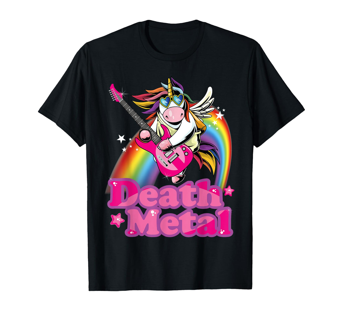 Cute Death Metal Heavy Metal Unicorn T-Shirt