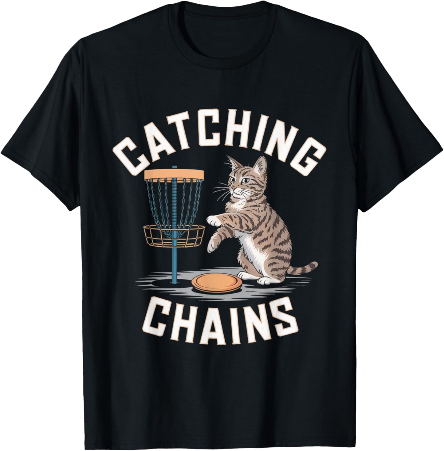 Funny Disc Golf Cat Lover Men Women Disc Golf Player Golfer T-Shirt