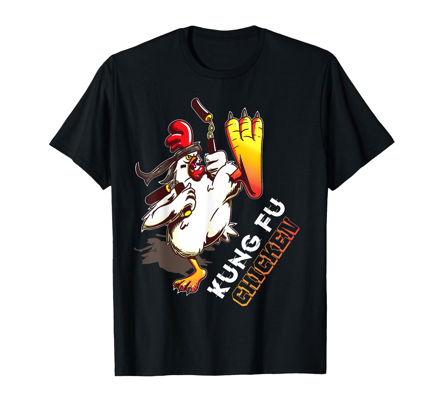 Kung Fu Chicken - Crazy Chicken Funny Martial Arts T-Shirt